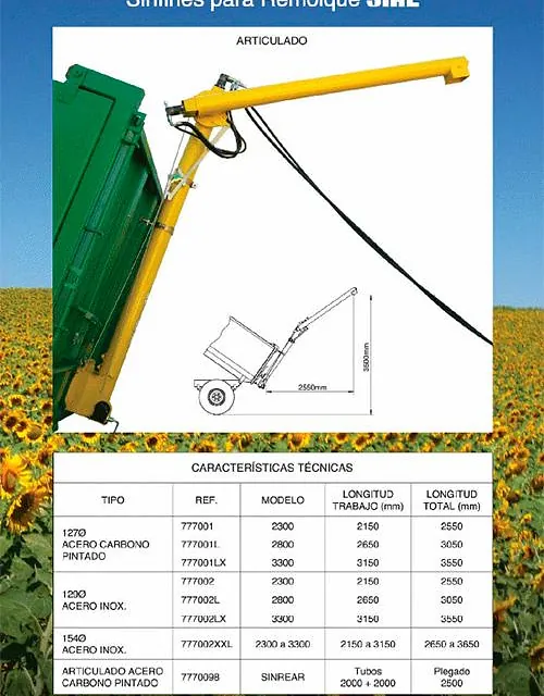Maquinaria Agrícola Sial S.A. sinfines para remolque